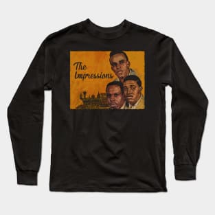 Soulful Serenade Impression Fanatic Musical Design Long Sleeve T-Shirt